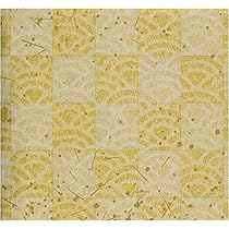 Amazon | 石川紙業 手染め美濃和紙 大判 1枚 64×95cm 金柄1130-9696G