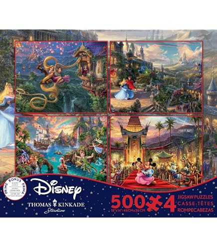 Amazon | Disney, Mickey & Minnie. Kinkade Collection 500 Teile 
