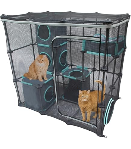 HIDROSIL Cat Door For Screen Door - Lockable Magnetic Flap 10x10 Inch For Pets 0-26lb