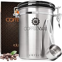 The Bean Keeper Coffee Canister, Silver 