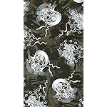 生地 フルHD(1080×1920)スマホ壁紙/待受 風神雷神・茶 生地 フルHD(1080×1920)スマホ壁紙/待受 風神雷神・茶