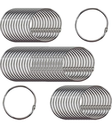 16 Pack 3 Inch Loose Leaf Binder Rings - Heavy Duty Nickel-Plated Metal O-Rings For School, Office, Index Cards - View #7