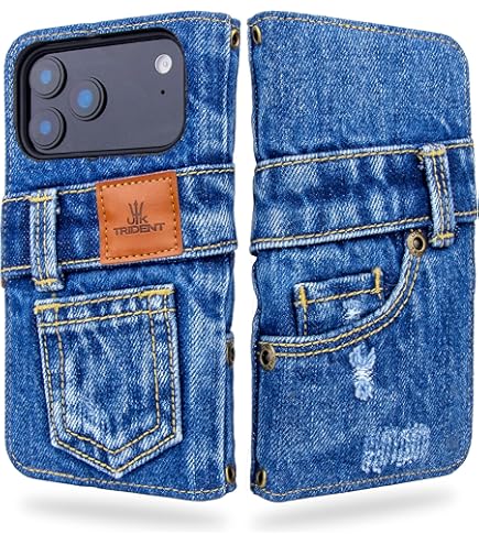 Amazon.co.jp: iPhone 12 Pro Max ケース 手帳型 デニム ポケット 風