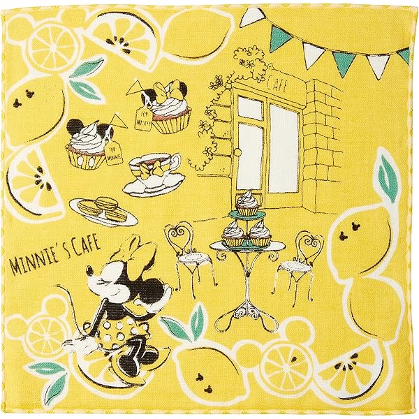 Amazon | ミッキー バンダナ 大判 ハンカチ ( 紺色 青白チェック