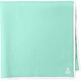[クチデザイン] メッセージハンカチ handkerchief START (ティファニーブルー(エメラルドグリーン)×ホワイト) FREE