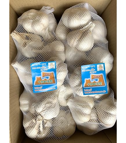 Amazon.co.jp: 青森県産にんにく 訳あり2kg Mサイズ ホワイト六片種