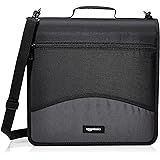 Amazon Basics 3-Ring Binder with Zipper - O-Ring, 7.62 cm, Black