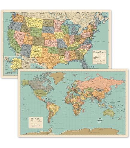 Amazon | Teacher Created Resources カラフルアメリカ合衆国地図