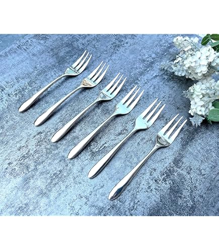 INOXPRAN - 6 Sydney Table Forks, Made In Stainless Steel