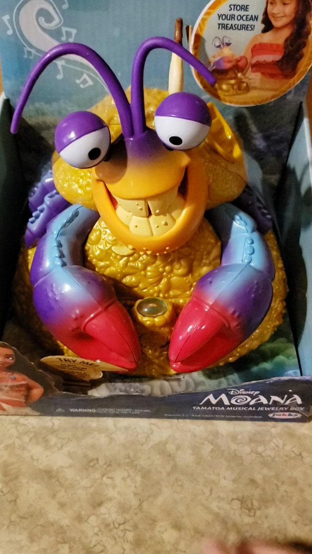 disney moana tamatoa musical jewelry box