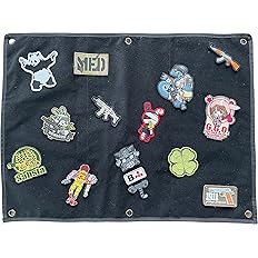 Amazon サバゲー ワッペン ディスプレイシート ベルクロ パッチ 収納 ホルダー ブラック ワッペン アップリケ 通販
