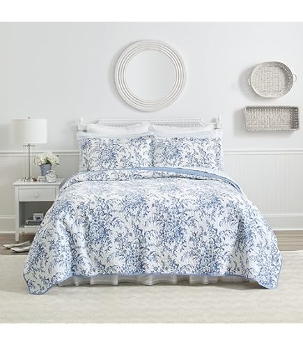 Amazon｜ベッドカバー シングル おしゃれ ローラアシュレイ Laura