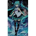 初音ミク iPhoneSE/5s/5c/5(640×1136)壁紙 きらばがにver. 初音ミク iPhoneSE/5s/5c/5(640×1136)壁紙 きらばがにver.