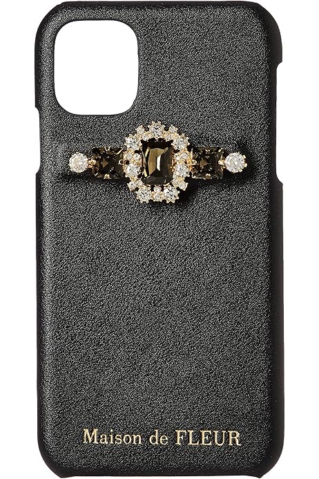 Maison de FLEUR - メゾンドフルール♡ビジューベルトiPhone11ケース♡ブラック♡新品未使用♡黒 メゾン ド フルール Maison de FLEUR ビジューベルトアイフォン