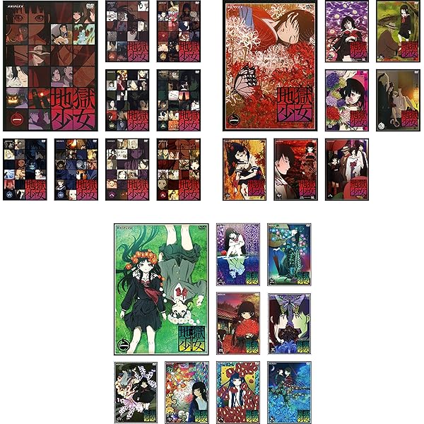 地獄少女＋二籠＋三鼎＋宵伽　DVD 28枚　全巻セット 地獄少女 DVD 全巻セット 海外版 二籠 三鼎 宵伽 第1期+第2期+第