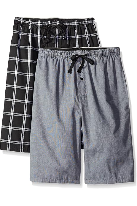 Hanes Men's 2-Pack Woven Pajama Sleep 