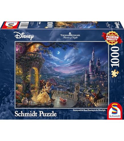 Amazon | Thomas Kinkade Disney Cinderella 1000 Piece Jigsaw Puzzle