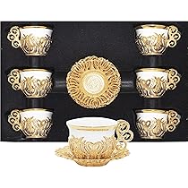 トルコのミニカップ Amazon | Istikana 磁器 トルコ中東 小型ティーカップ 6個セット