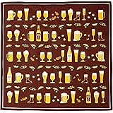 宮本 kenema 日本製 捺染 小風呂敷 50×50cm ビール 67699