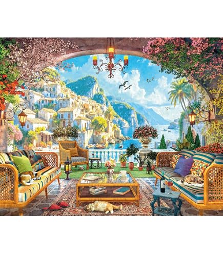 Ceaco 1000 Piece Jigsaw Puzzle - David Maclean "Escape For The Weekend: Desert Paradise" - View #7