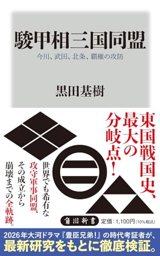 駿甲相三国同盟 今川、武田、北条、覇権の攻防 (角川新書)