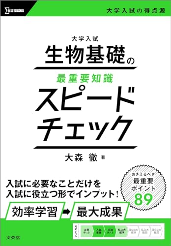 生物基礎の最重要知識スピードチェックの表紙