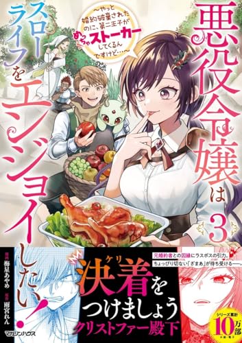 悪役令嬢はスローライフをエンジョイしたい！〜やっと婚約破棄されたのに、第二王子がめっちゃストーカーしてくるんですけど…〜 第1巻の表表紙