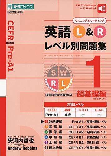英語L&Rレベル別問題集(1〜4)の表紙