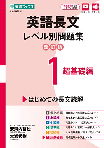 英語長文レベル別問題集(1〜6)の表紙