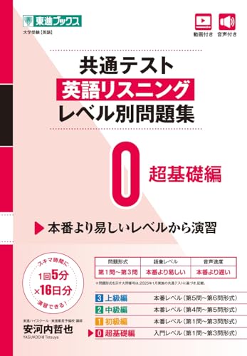 共通テスト 英語リスニング レベル別問題集 0 超基礎編の表紙