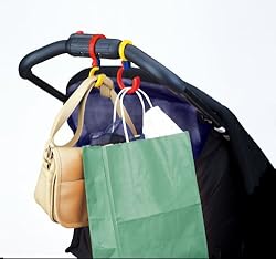 ベビーカーや車内でバッグを掛けるのに便利なフック