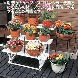 同時にたくさんの鉢に散水