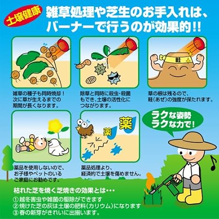 効果的なバーナー雑草処理