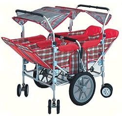 対面式4人乗りのベビーカー。