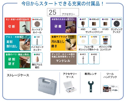 ドレメル ハイスピードロータリーツール(60Hz) 〔300-N/25-60〕