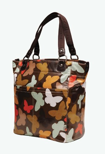 OiOi SHOPPER TOTE マザーズバッグ セピアバタフライ 6340
