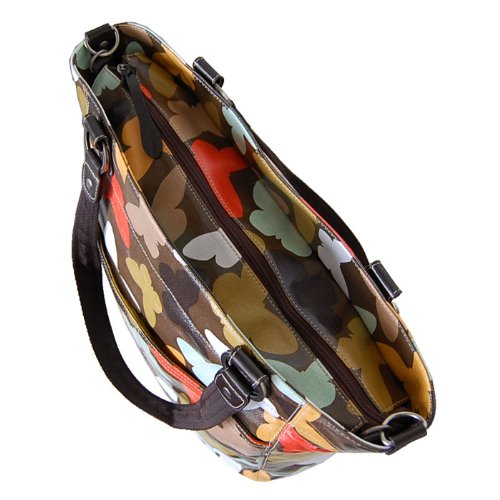 OiOi SHOPPER TOTE マザーズバッグ セピアバタフライ 6340