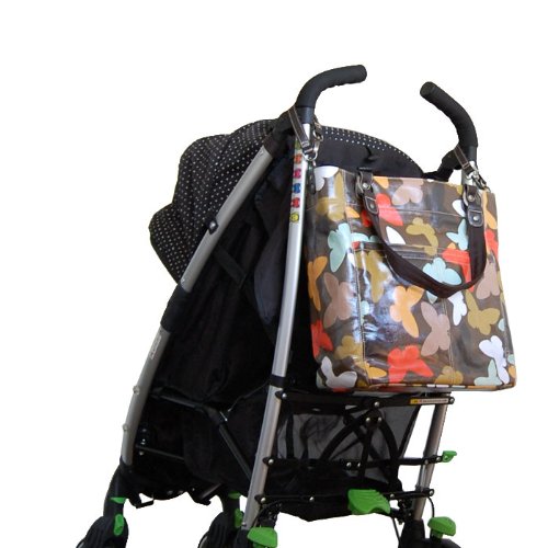 OiOi SHOPPER TOTE マザーズバッグ セピアバタフライ 6340