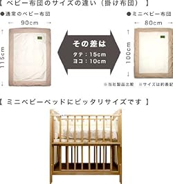 省スペースな「ミニサイズ」ベビー布団