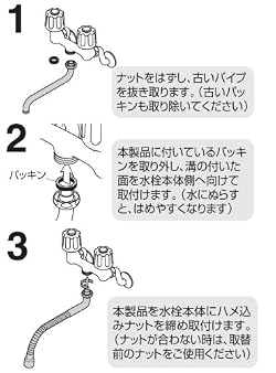 取り付けはカンタン。止水栓を閉める必要なし