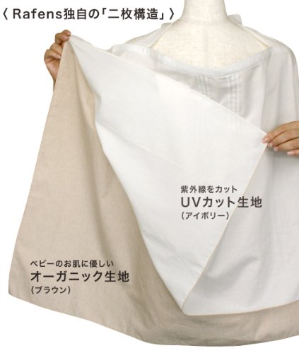 Rafens UVカットオーガニック授乳ケープ
