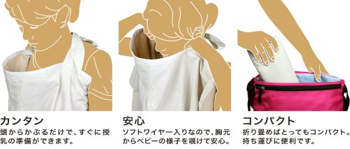 Rafens UVカットオーガニック授乳ケープ