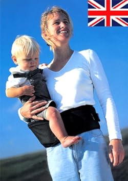 腰ベルトを巻いてシートに座らせて、手で添えるだけ。