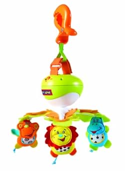 ＜ベビーベッドにももちろんモービルとして＞