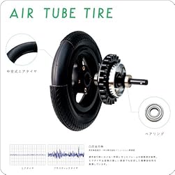 「押して軽い」を追求したエアタイヤ