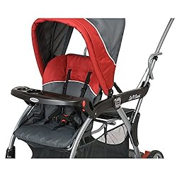 上のお子さんが前向きに立って乗ることができる