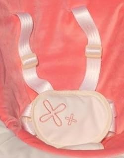 5点式シートベルトで赤ちゃんがずり落ちません。