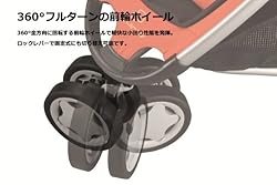 360度フルターンの前輪ホイール