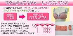 マタニティブラジャーのサイズの選び方