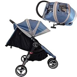 大きな幌、無段階調整のリクライニングシート